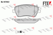 9010460 Sada brzdových destiček, kotoučová brzda FTE