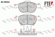 BL1882A2 Sada brzdových destiček, kotoučová brzda FTE