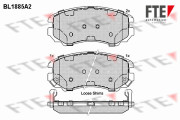 BL1885A2 Sada brzdových destiček, kotoučová brzda FTE