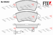 BL1892A3 Sada brzdových destiček, kotoučová brzda FTE