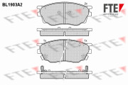 BL1903A2 Sada brzdových destiček, kotoučová brzda FTE