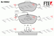 BL1908A2 Sada brzdových destiček, kotoučová brzda FTE