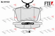 BL1911A3 Sada brzdových destiček, kotoučová brzda FTE