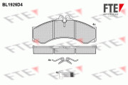 9010515 Sada brzdových destiček, kotoučová brzda FTE