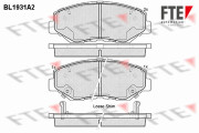 BL1931A2 Sada brzdových destiček, kotoučová brzda FTE