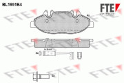 9010537 Sada brzdových destiček, kotoučová brzda FTE