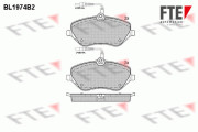 BL1974B2 Sada brzdových destiček, kotoučová brzda FTE