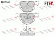 BL2003A2 Sada brzdových destiček, kotoučová brzda FTE