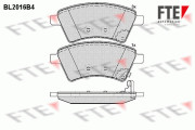 BL2016B4 Sada brzdových destiček, kotoučová brzda FTE