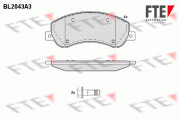 BL2043A3 Sada brzdových destiček, kotoučová brzda FTE
