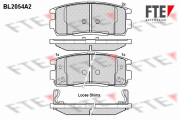 BL2054A2 Sada brzdových destiček, kotoučová brzda FTE
