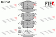 BL2071A2 FTE sada brzdových platničiek kotúčovej brzdy BL2071A2 FTE