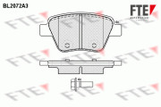 BL2072A3 Sada brzdových destiček, kotoučová brzda FTE