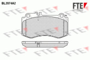 BL2074A2 Sada brzdových destiček, kotoučová brzda FTE