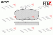 BL2112A1 Sada brzdových destiček, kotoučová brzda FTE