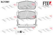 9010684 Sada brzdových destiček, kotoučová brzda FTE