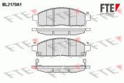 9010689 Sada brzdových destiček, kotoučová brzda FTE