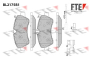 9011087 Sada brzdových destiček, kotoučová brzda FTE