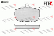 BL2275A1 Sada brzdových destiček, kotoučová brzda FTE