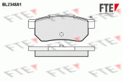 BL2348A1 Sada brzdových destiček, kotoučová brzda FTE