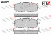 BL2396A1 Sada brzdových destiček, kotoučová brzda FTE