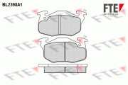 BL2398A1 Sada brzdových destiček, kotoučová brzda FTE