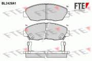 9010728 Sada brzdových destiček, kotoučová brzda FTE
