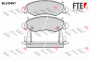 BL2434A1 Sada brzdových destiček, kotoučová brzda FTE