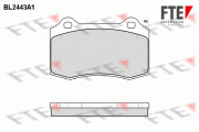 BL2443A1 Sada brzdových destiček, kotoučová brzda FTE
