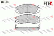 BL2448A1 Sada brzdových destiček, kotoučová brzda FTE