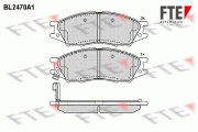 9010751 Sada brzdových destiček, kotoučová brzda FTE