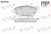 9010755 Sada brzdových destiček, kotoučová brzda FTE