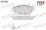 BL2475B1 Sada brzdových destiček, kotoučová brzda FTE