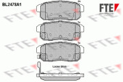 BL2478A1 Sada brzdových destiček, kotoučová brzda FTE