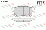 BL2480A1 Sada brzdových destiček, kotoučová brzda FTE