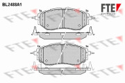 9010761 Sada brzdových destiček, kotoučová brzda FTE