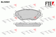 9010771 Sada brzdových destiček, kotoučová brzda FTE