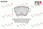 9010778 Sada brzdových destiček, kotoučová brzda FTE