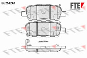 BL2542A1 Sada brzdových destiček, kotoučová brzda FTE