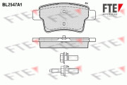 9010798 FTE sada brzdových platničiek kotúčovej brzdy 9010798 FTE