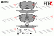 BL2550A1 Sada brzdových destiček, kotoučová brzda FTE
