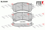 BL2554A1 Sada brzdových destiček, kotoučová brzda FTE