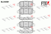BL2583B1 Sada brzdových destiček, kotoučová brzda FTE