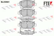 BL2599A1 FTE sada brzdových platničiek kotúčovej brzdy BL2599A1 FTE