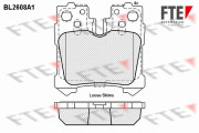 BL2608A1 Sada brzdových destiček, kotoučová brzda FTE
