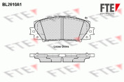 9010857 Sada brzdových destiček, kotoučová brzda FTE