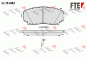 BL2628A1 Sada brzdových destiček, kotoučová brzda FTE