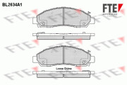 9010880 Sada brzdových destiček, kotoučová brzda FTE