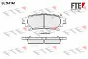 9010884 Sada brzdových destiček, kotoučová brzda FTE