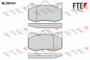 BL2661A1 Sada brzdových destiček, kotoučová brzda FTE